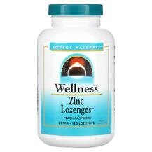 Wellness Zinc Lozenges Peach-Raspberry 23 mg Цинк в