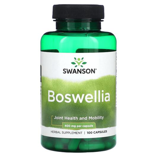 Основне фото товара Swanson, Boswellia 400 mg, Босвелія, 100 капсул