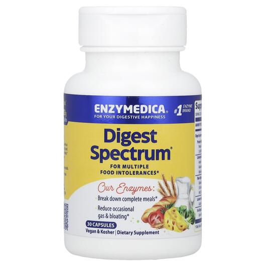 Основне фото товара Enzymedica, Digest Spectrum, Ферменти, 30 капсул