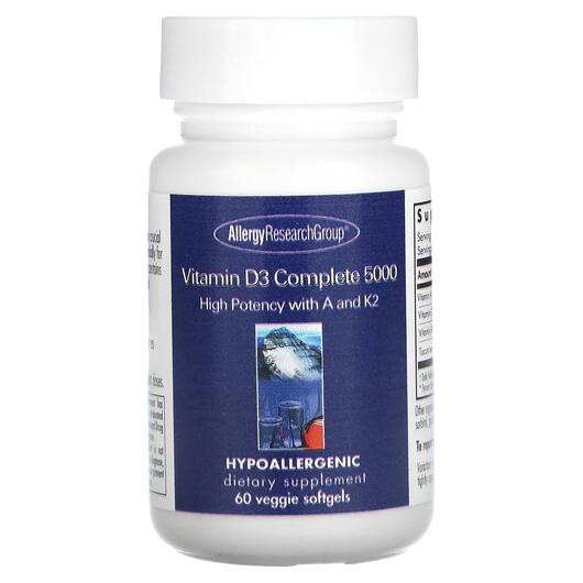 Основне фото товара Vitamin D3 Complete 5000, Вітамін D, 60 капсул