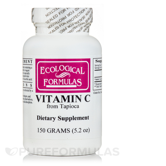 Основне фото товара Ecological Formulas, Vitamin C from Tapioca, Вітамін C, 150 г