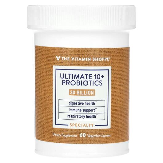 Основне фото товара Ultimate 10+ Probiotics 30 Billion CFU, Пробіотики, 60 капсул