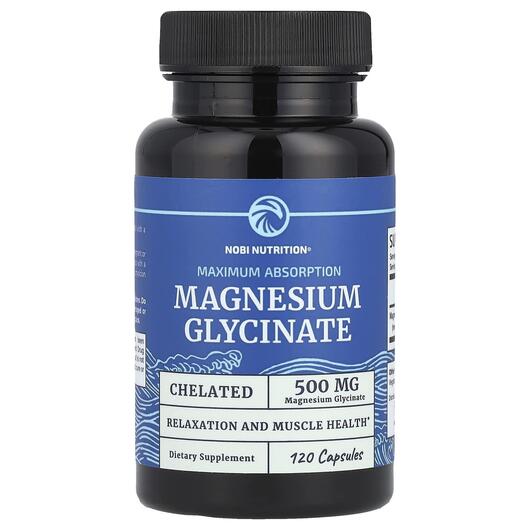 Основне фото товара Magnesium Glycinate Maximum Absorption, Гліцинат магнію, 120 капс