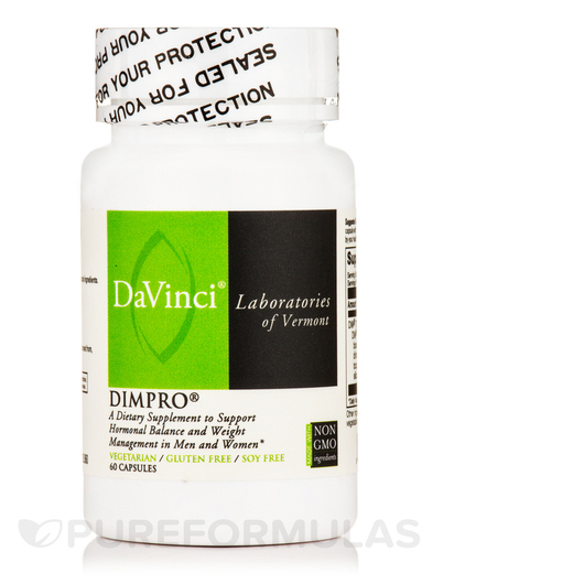 Основне фото товара DaVinci Laboratories, DIMPro, Дііндолілметан, 60 капсул