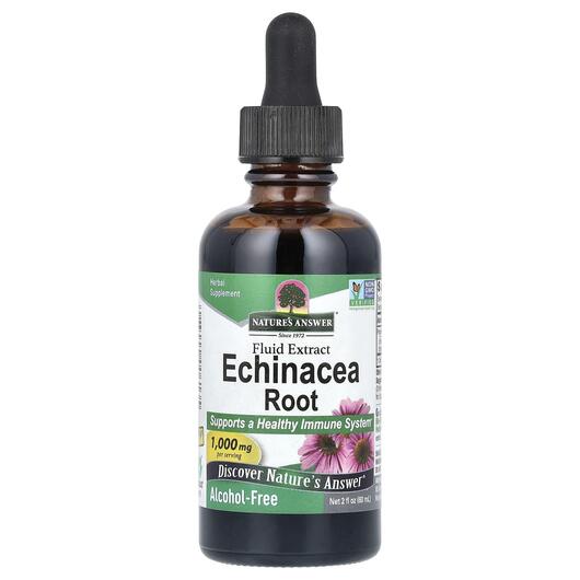Основне фото товара Nature's Answer, Echinacea Alcohol-Free 1000 mg, Ехінацея, 6