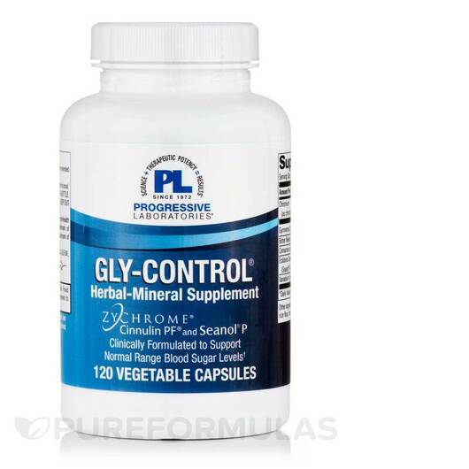 Основне фото товара Progressive Labs, Gly-Control, Підтримка рівня цукру, 120 капсул