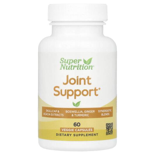 Основне фото товара Super Nutrition, Joint Support, Підтримка суглобів, 60 капсул