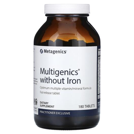 Основне фото товара Multigenics without Iron, Мультивітаміни без Заліза, 180 таблеток