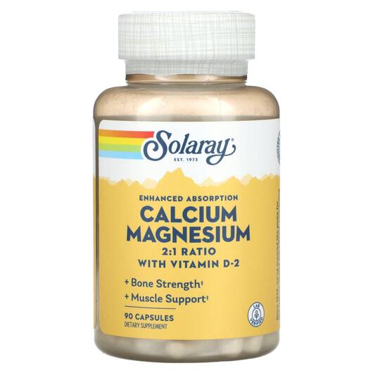 Основне фото товара Enhanced Absorption Calcium Magnesium, Кальцій, 90 капсул