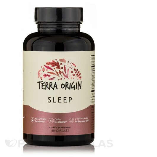 Основне фото товара Terra Origin, Sleep, Мелатонін, 60 капсул