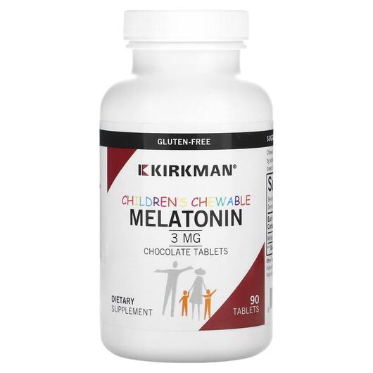 Основне фото товара Children Chewable Melatonin Chocolate 3 mg, Мелатонін, 90 таблето