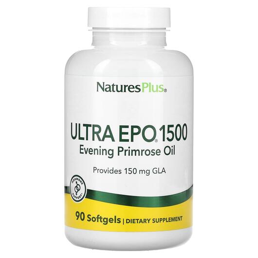 Основне фото товара Ultra EPO 1500 Evening Primrose, Олія примули вечірньої, 90 капсу