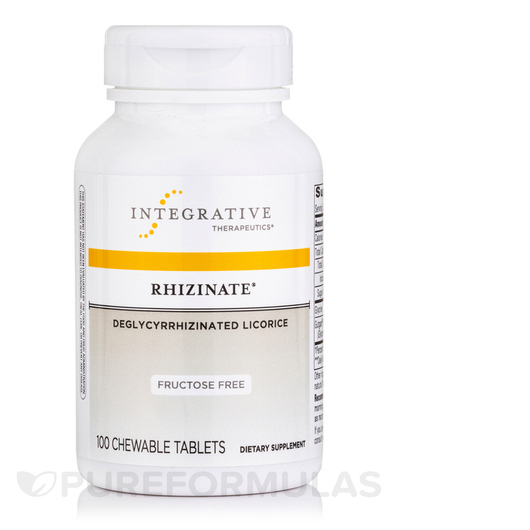 Основне фото товара Rhizinate Deglycyrrhizinated Licorice Fructose, Лакриця, 100 табл