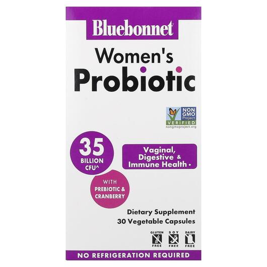 Основное фото товара Bluebonnet Nutrition, Пробиотики, Women's Probiotic, 30 капс