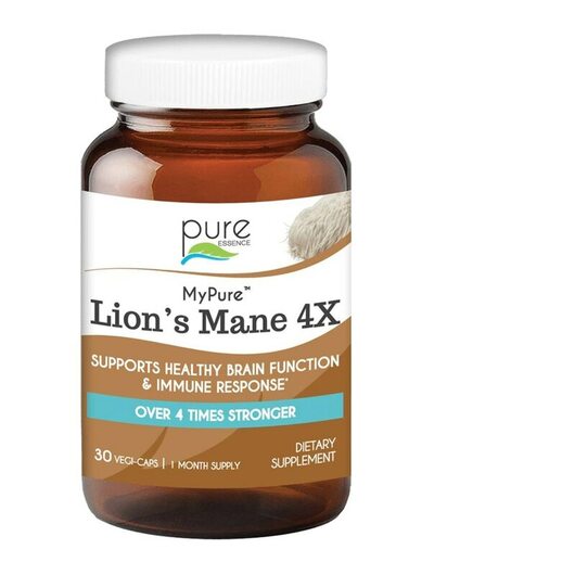 Основне фото товара MyPure Lion's Mane 4X, Гриби Левова Грива, 30 капсул