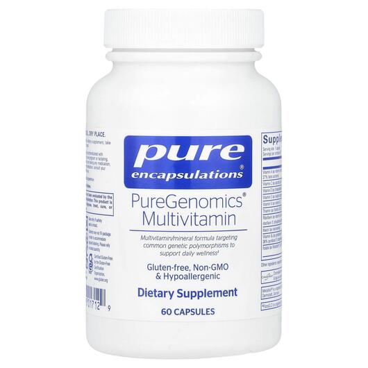 Основне фото товара PureGenomics Multivitamin, Мультивітаміни, 60 капсул