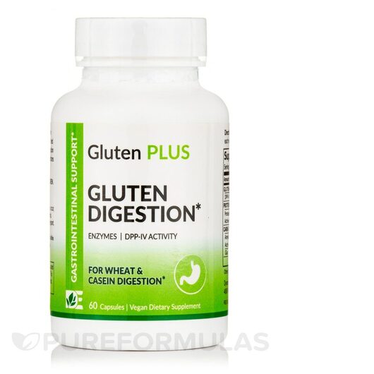 Основне фото товара Gluten Plus Extra Strength Gluten Digestion, Ферменти, 60 капсул