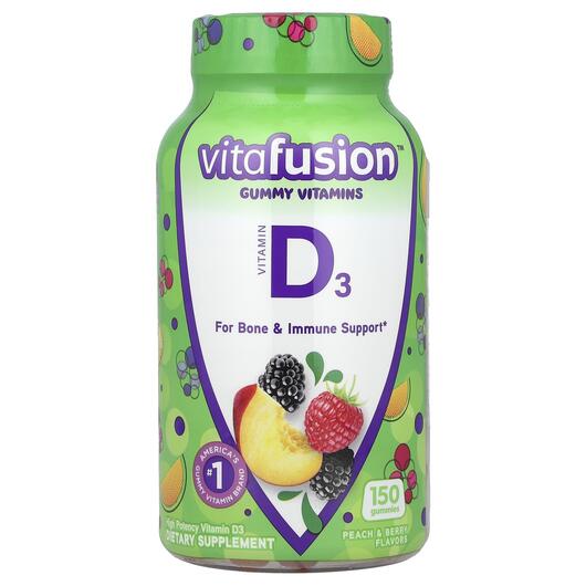Основне фото товара Vitamin D3 Natural Peach, Вітамін D3 Холекальциферол, 150 таблето
