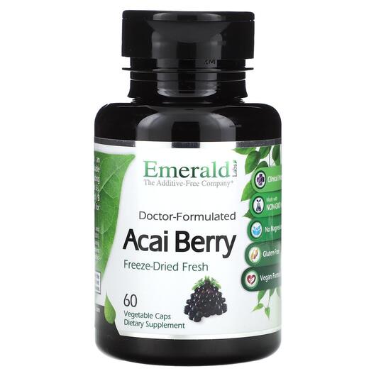 Основне фото товара Emerald, Acai Berry, Ягоди Асаї, 60 капсул