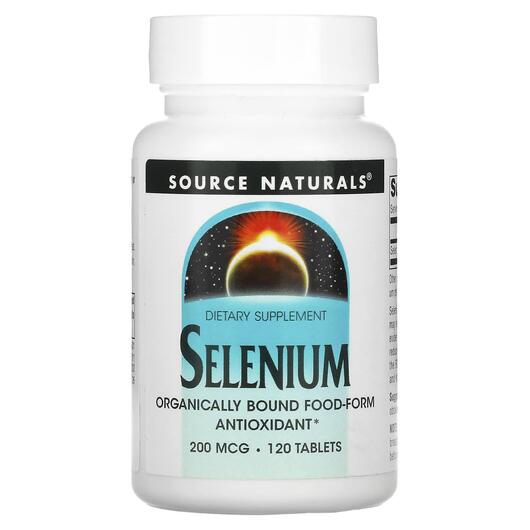 Основне фото товара Selenium 200 mcg 120, Селен 200 мкг, 120 таблеток