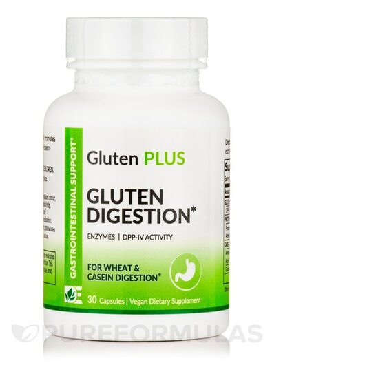 Основне фото товара Gluten Plus Extra Strength Gluten Digestion, Ферменти, 30 капсул