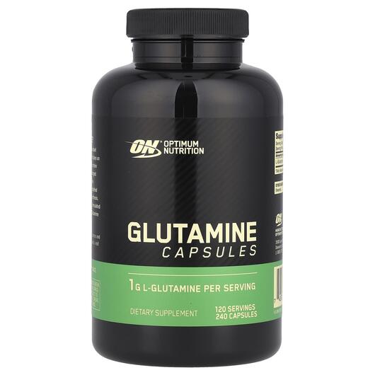 Основне фото товара Optimum Nutrition, Glutamine 1000 mg, L-Глутамін, 240 капсул