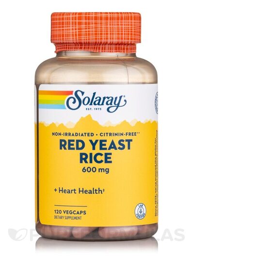 Основне фото товара Red Yeast Rice 600 mg, Червоний дріжджовий рис, 120 капсул