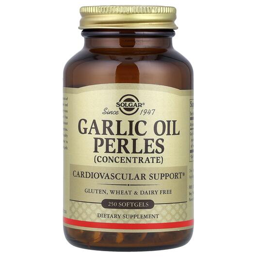 Основне фото товара Solgar, Garlic Oil Perles, Часникова олія, 250 капсул
