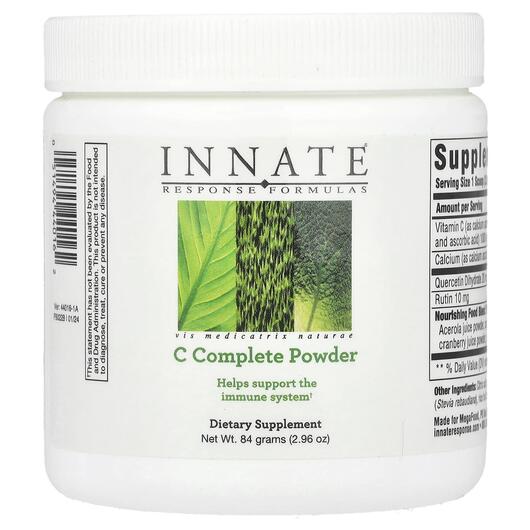 Основне фото товара C-Complete Powder 2.9 z, Вітамін C, 81 г