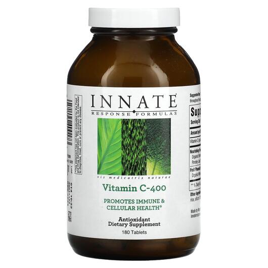 Основне фото товара Innate Response Formulas, Vitamin C-400, Вітамін C, 180 таблеток