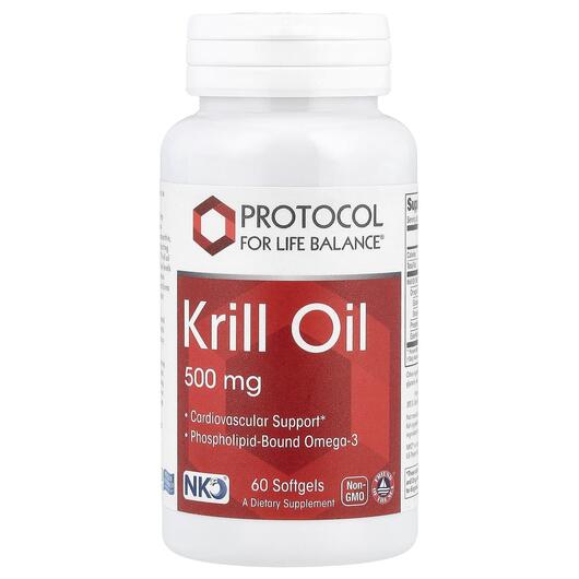 Основне фото товара Neptune Krill Oil 250 mg, Олія Антарктичного Кріля, 60 капсул
