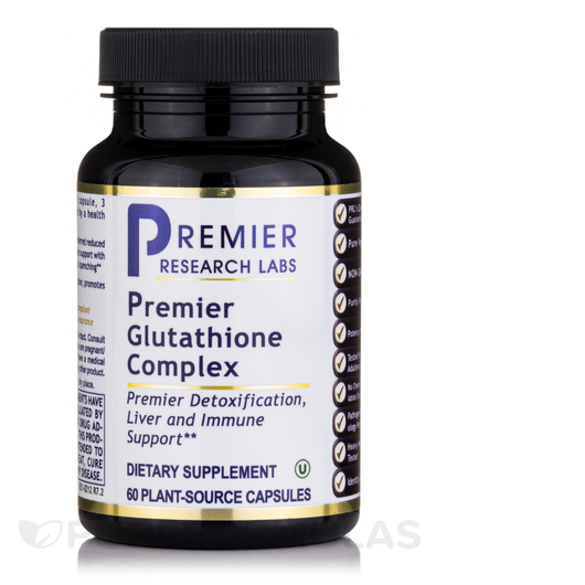 Основне фото товара Premier Glutathione Complex, L-Глутатіон, 60 капсул