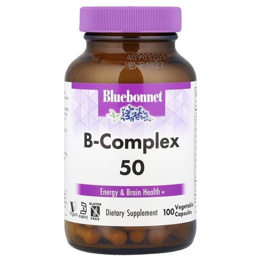 Основне фото товара Bluebonnet Nutrition, B-Complex 50, B-комплекс, 100 капсул