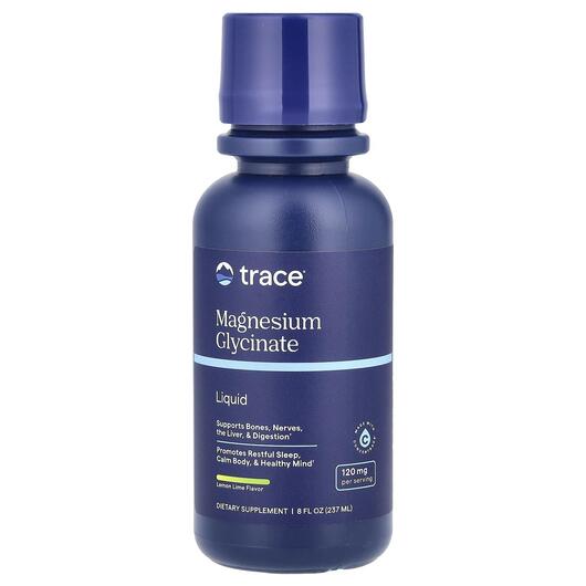 Основне фото товара Trace, Magnesium Glycinate, Гліцинат магнію, 237 мл