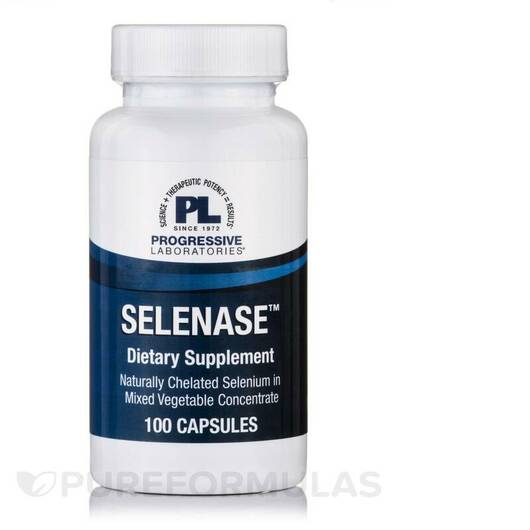 Основне фото товара Progressive Labs, Selenase 100 mcg, Кардіо комплекс, 100 капсул