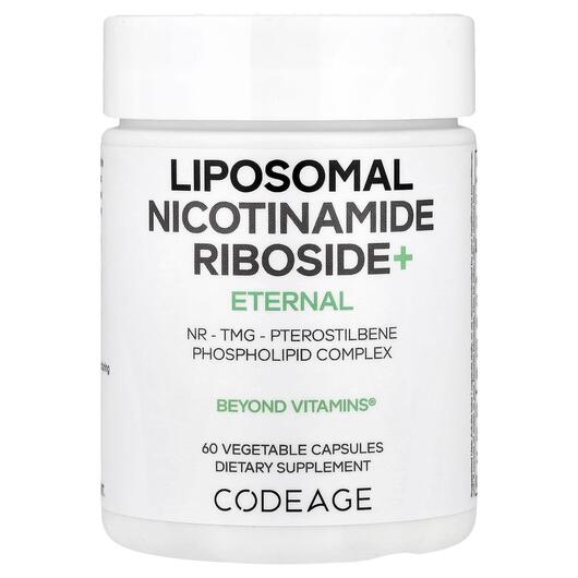 Основне фото товара Liposomal Nicotinamide Riboside+, Нікотинамід рибозид, 60 капсул