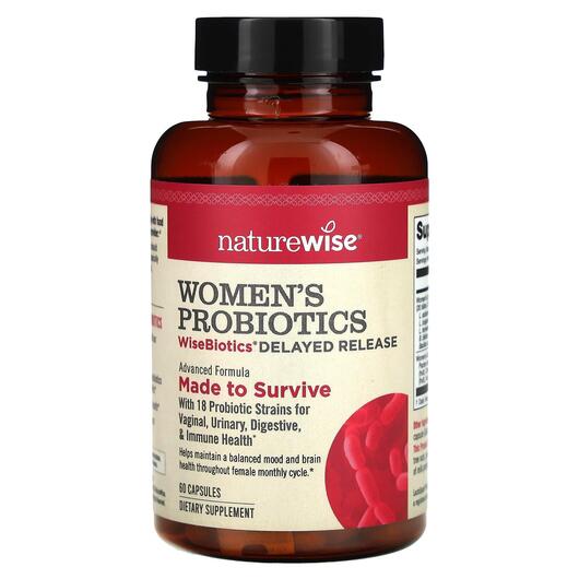 Основне фото товара Naturewise, Probiotics Women's Care, Пробіотики, 40 капсул