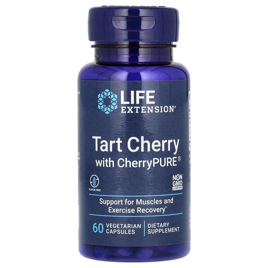 Основне фото товара Tart Cherry with CherryPURE, Екстракт вишні, 60 капсул
