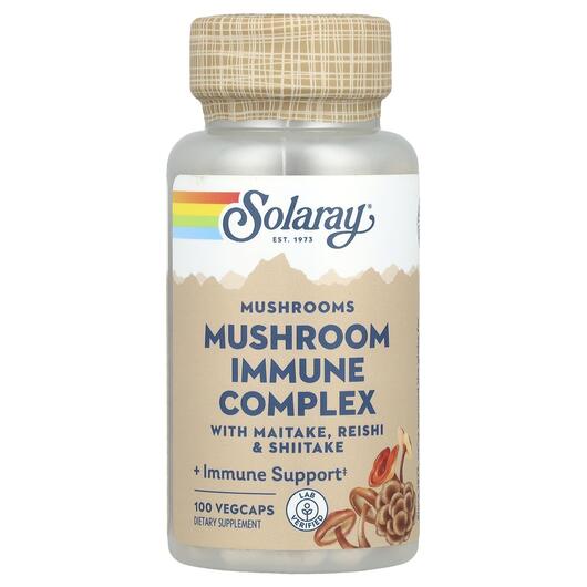 Основне фото товара Solaray, Fermented Mushroom, Гриби, 100 капсул
