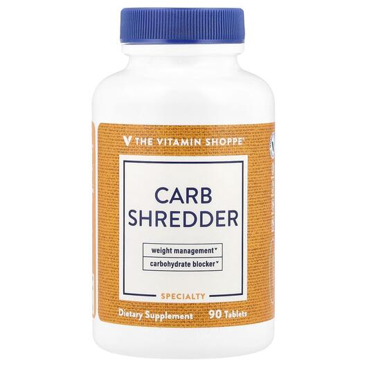 Основне фото товара TheVitaminShoppe, Carb Shredder, Контроль ваги, 90 таблеток