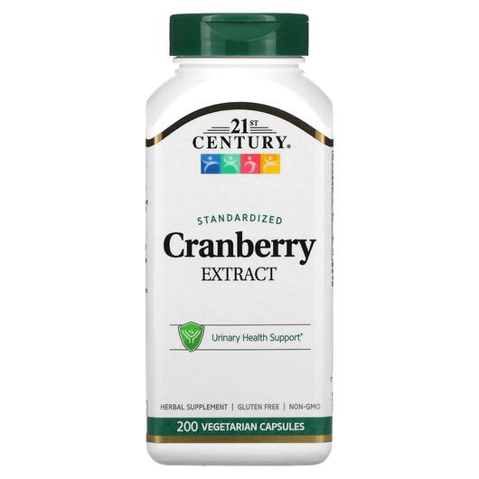 Основне фото товара 21st Century, Cranberry Extract, Екстракт журавлини, 200 капсул
