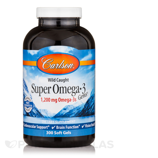 Основне фото товара Super Omega-3 Gems 1200 mg Wild Caught, Омега 3, 300 капсул