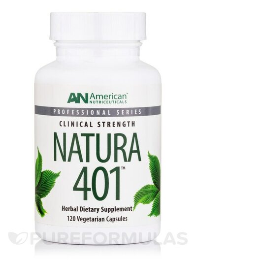Основне фото товара American Nutriceuticals, Natura 401, Трави, 120 капсул