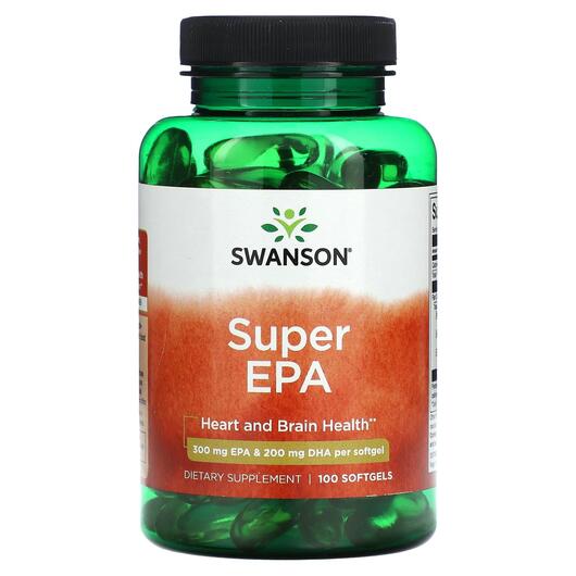 Основне фото товара Swanson, Super EPA, ЕПК, 100 капсул