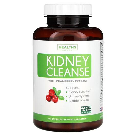 Основне фото товара Kidney Cleanse With Cranberry Extract, Підтримка нирок, 120 капсу