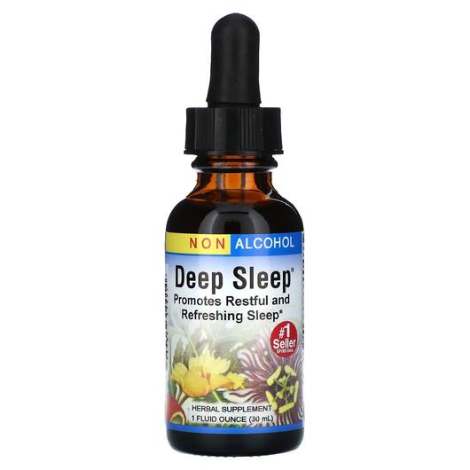 Основне фото товара Herbs Etc., Deep Sleep Alcohol Free, Мелатонін, 29.5 мл