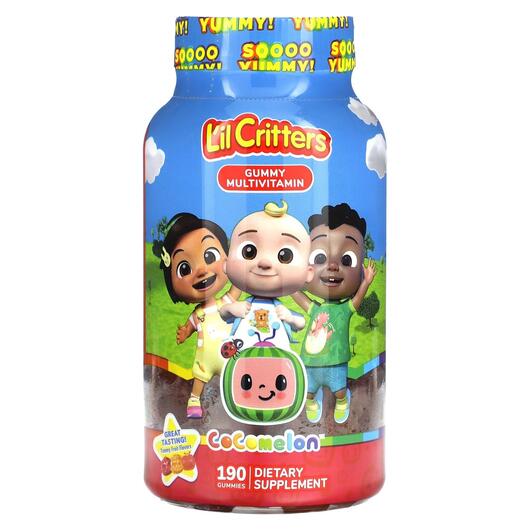 Основне фото товара Cocomelon Multivitamin Gummy Yummy Fruit, Мультивітаміни, 190 таб