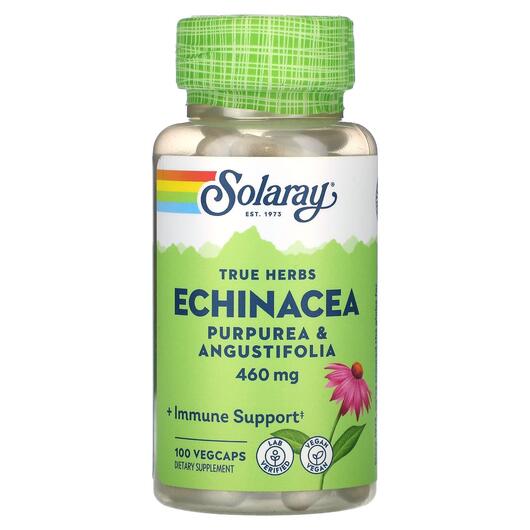 Основне фото товара True Herbs Echinacea Purpurea & Angustifolia, Ехінацея, 100 к