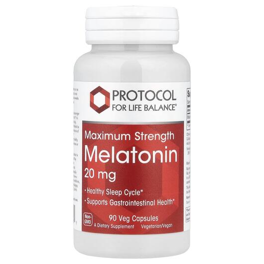 Основне фото товара Melatonin Maximum Strength, Мелатонін, 90 капсул