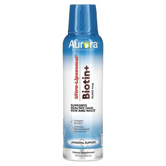 Основне фото товара Ultra-Liposomal Biotin+ 10000 mcg, Вітамін B7 Біотин, 300 мл